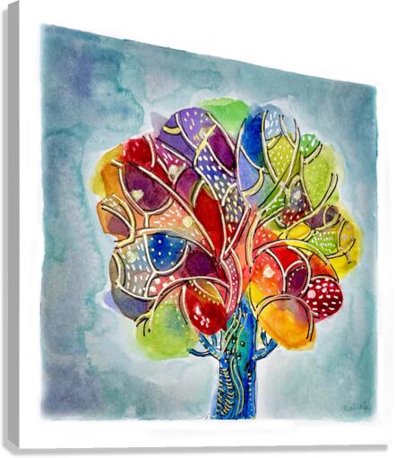 Rainbow Tree Canvas Print