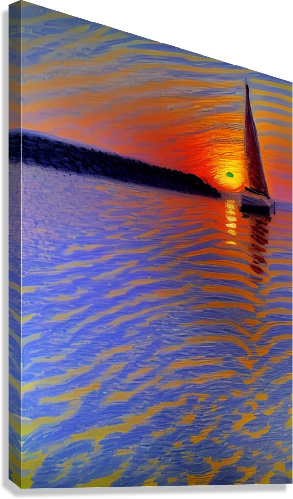 Tiger Sunset Canvas Print