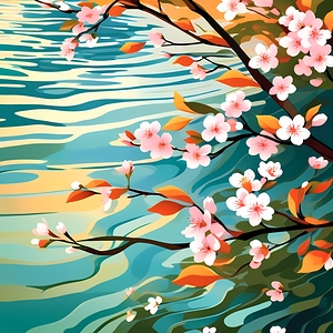 Flowers by the Batteaux River