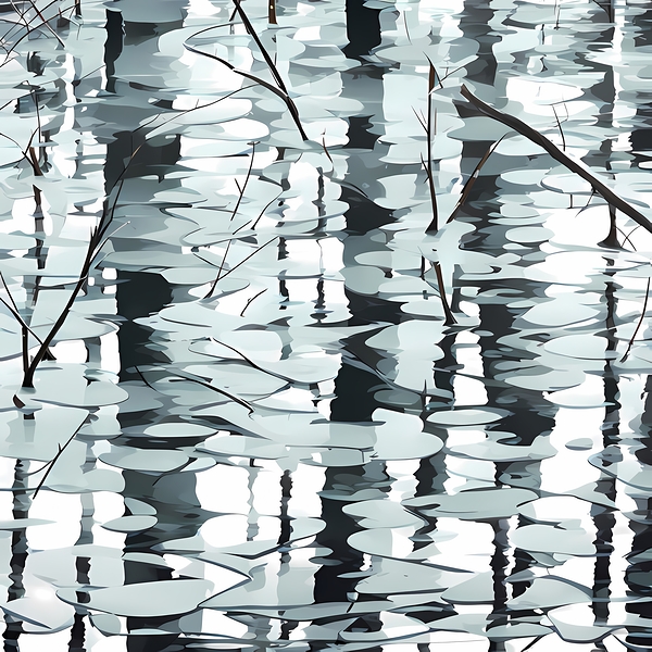 Birch Reflection Print