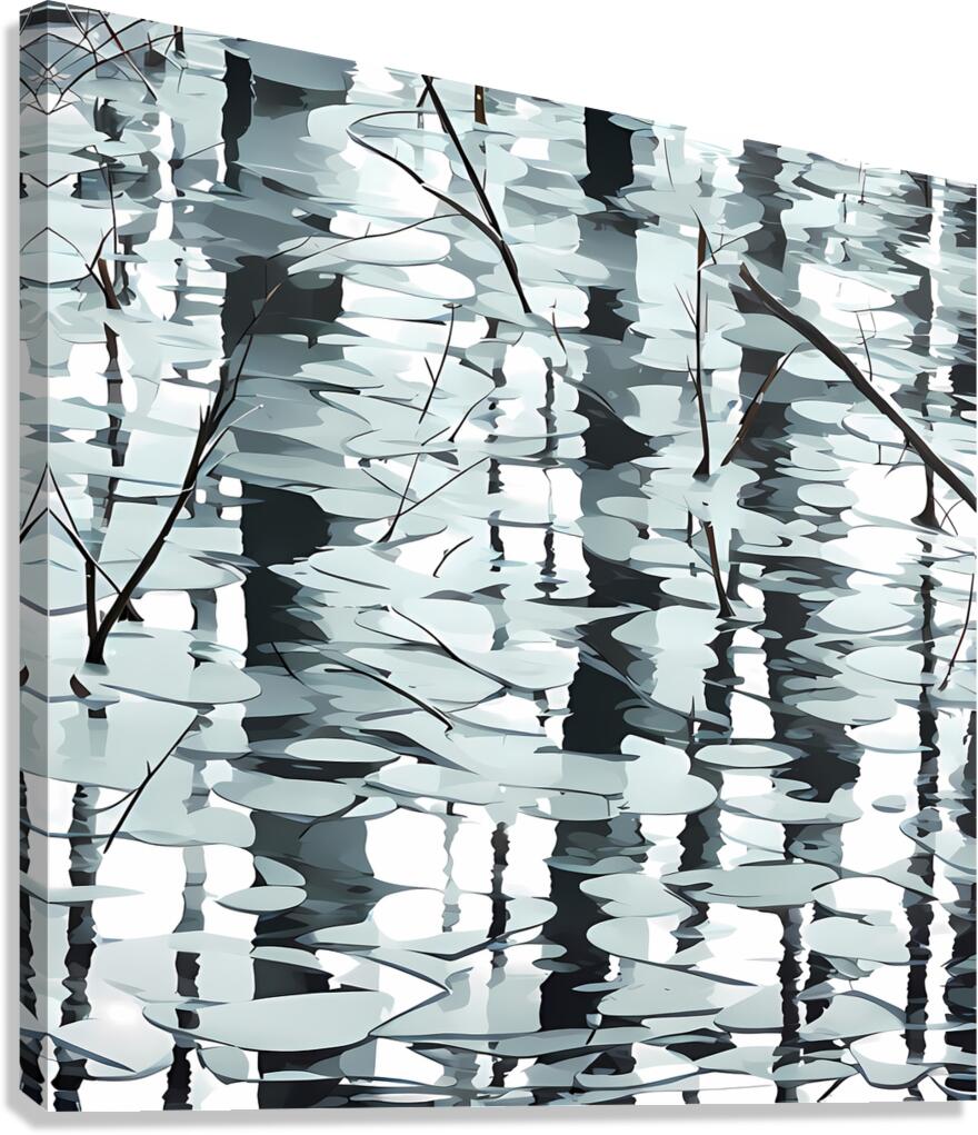 Birch Reflection Canvas Print