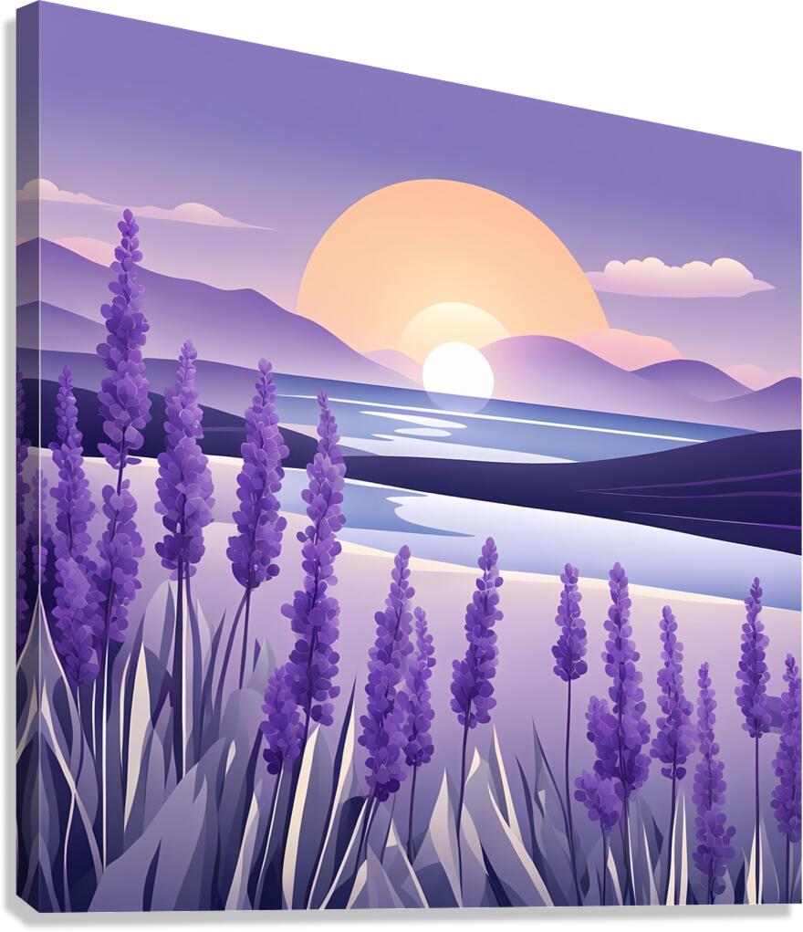 Lavender Lake Canvas Print