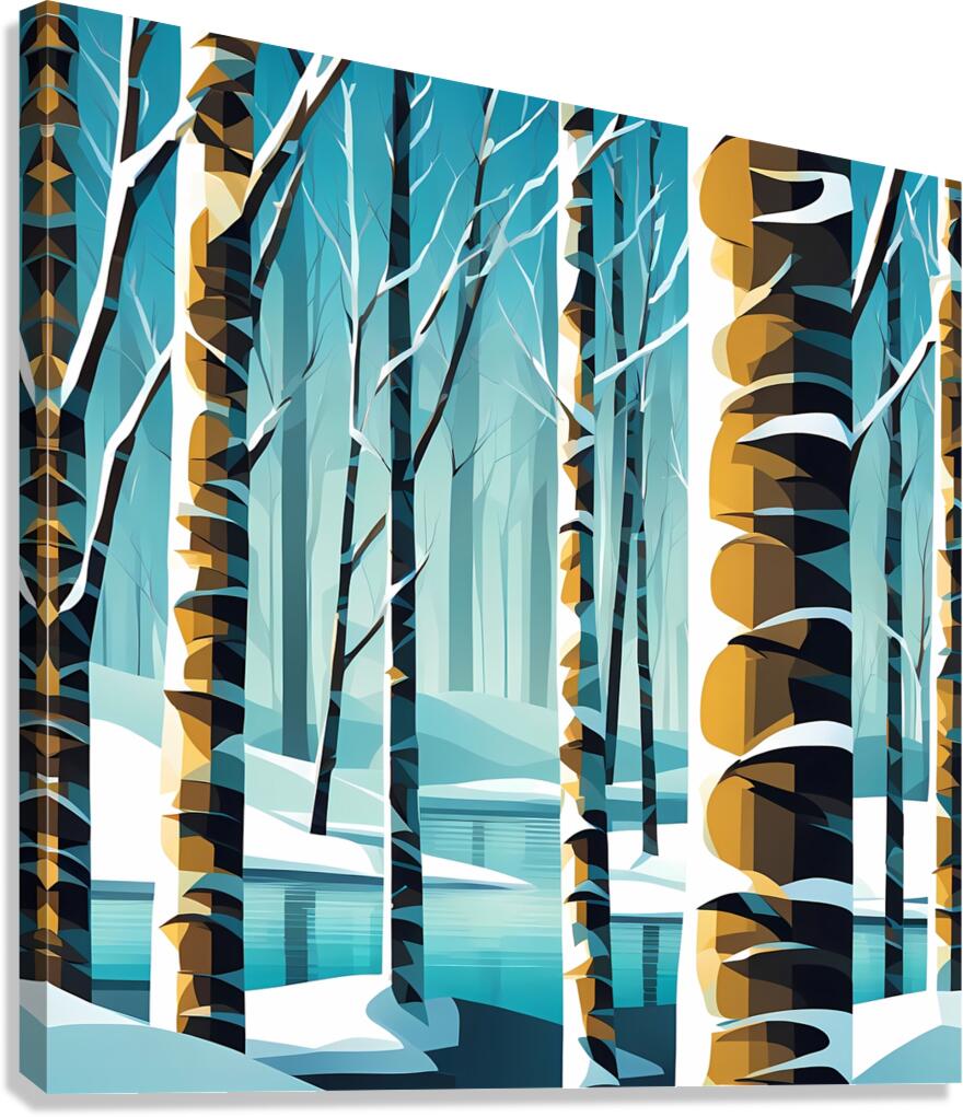 Winter Birch Canvas Print