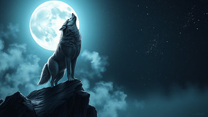 Call of the Wild – Howling Wolf Under the Moon