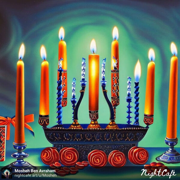 Happiness of the Menorah by SimChaya
