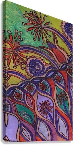 The garden of colors Canvas Print