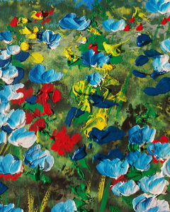 Abstract Flowers Watermedium 24