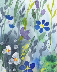 Abstract Flowers Watermedium 300