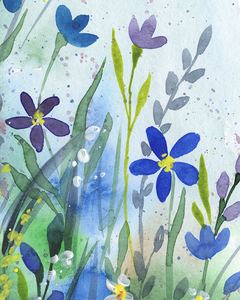 Abstract Flowers Watermedium 303