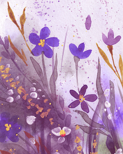 Abstract Flowers Watermedium 307