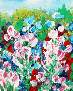 Abstract Flowers Watermedium 41