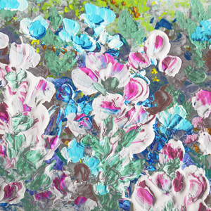 Abstract Flowers Watermedium 45