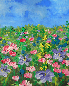 Abstract Flowers Watermedium 61