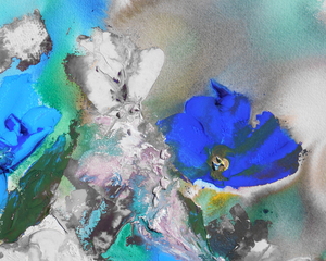 Abstract Flowers Watermedium 74