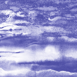 Abstract Watercolor Very Peri Purple Blue Decor XXX