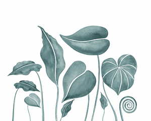 Art Botanical Foliage Tropical Paradise Leavejpg