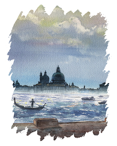 Italy Venice Watercolor