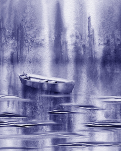 Lake Reflections Meditative Landscape With Bojpg