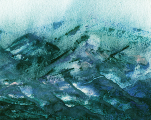 Mystic Mountains Abstract Landscape 2