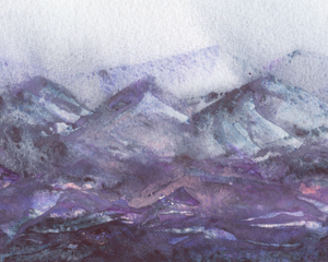 Mystic Mountains Abstract Landscape 3