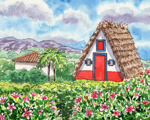 Old House In Historical Village Casa Santana