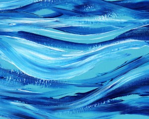 Sea Ocean Waves Coastal Beach House Nautical Decor VIII