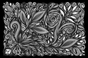 Gorgeous Flowers And Leaves Watercolor Pattern Tiffany Stained Glass Mosaic Decor VIII