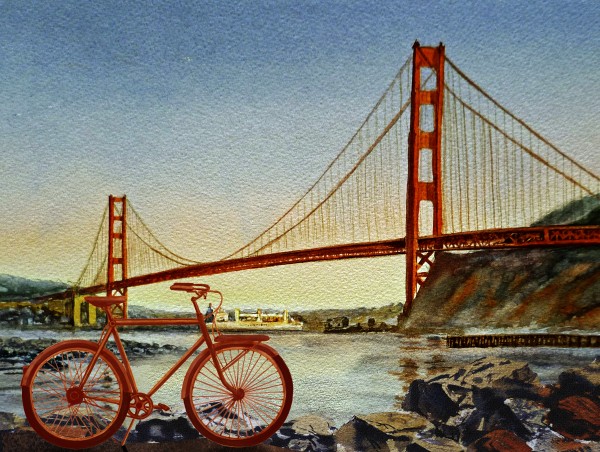 Bicycle In San Francisco Print