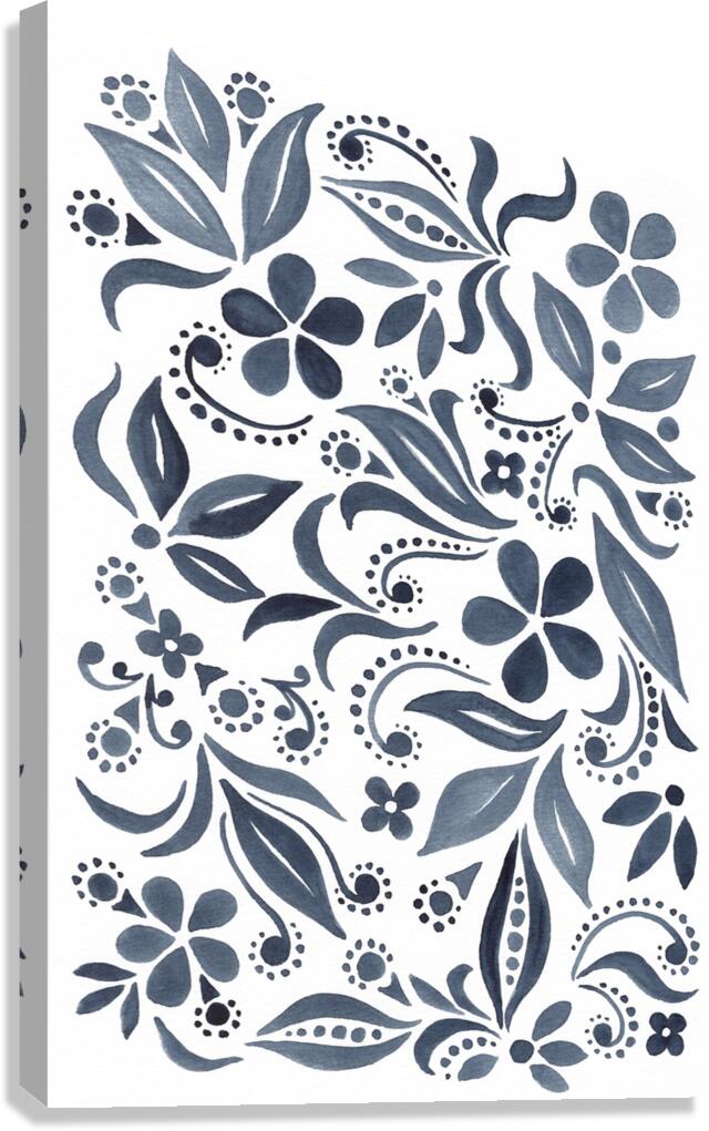 Flower Minimalism Pattern 7 Canvas Print