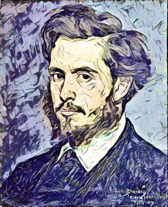 Carolus Duran Portrait de Claude Monet ink