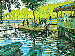 Claude Monet La Grenouillere 1869 digitized