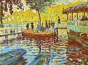 Claude Monet La Grenouillere 1869 impressionist.