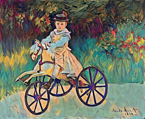 Jean Monet On His Hobby Horse 1872 poly