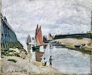 Le port de Trouville Breakwater at Trouville Low