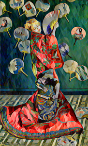 Madame Monet en costume japonais 1876 poly