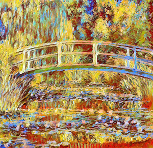 Water Lilies and Japanese Bridge 1897 1899 imp.jp
