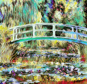 Water Lilies and Japanese Bridge 1897 1899 oil.jp