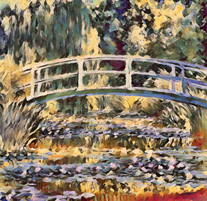 Water Lilies and Japanese Bridge 1897 1899 oil2.j