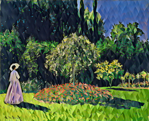 Woman in the Garden 1867 dig poly