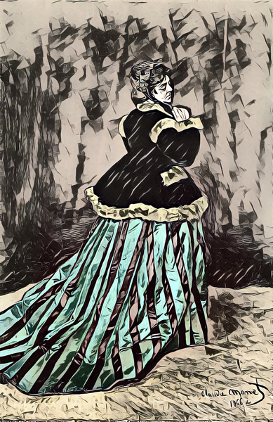 Claude Monet Camille ink  Print