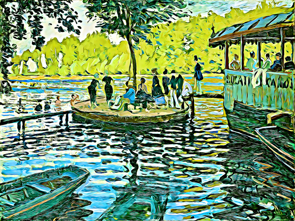 Claude Monet La Grenouillere 1869 digitized Print