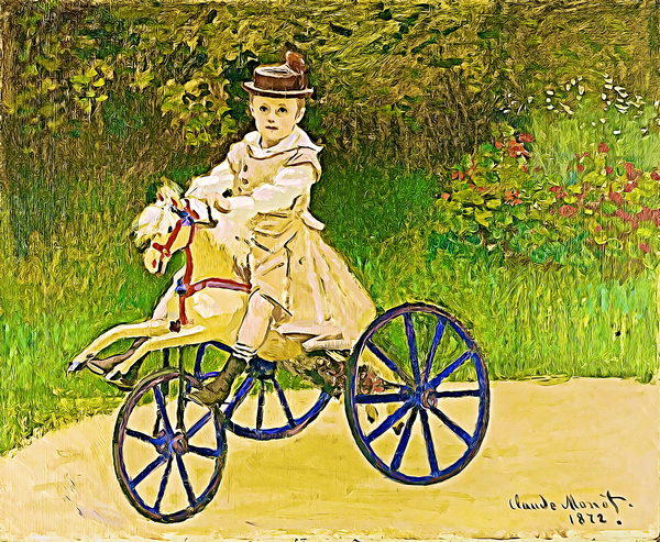 Jean Monet On His Hobby Horse 1872 dig