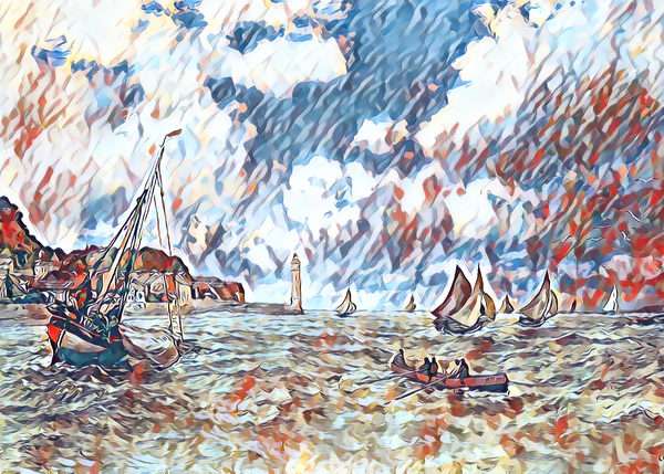 Monet Mouth of the Seine impressionist
