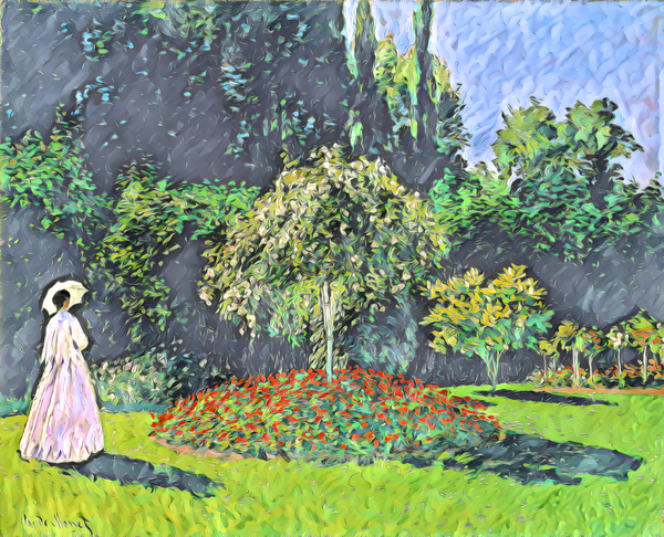 Woman in the Garden 1867 dig imp