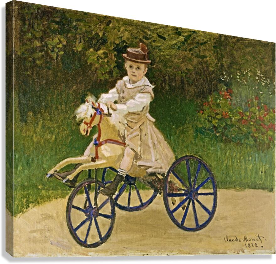 Jean Monet On His Hobby Horse 1872  Canvas Print