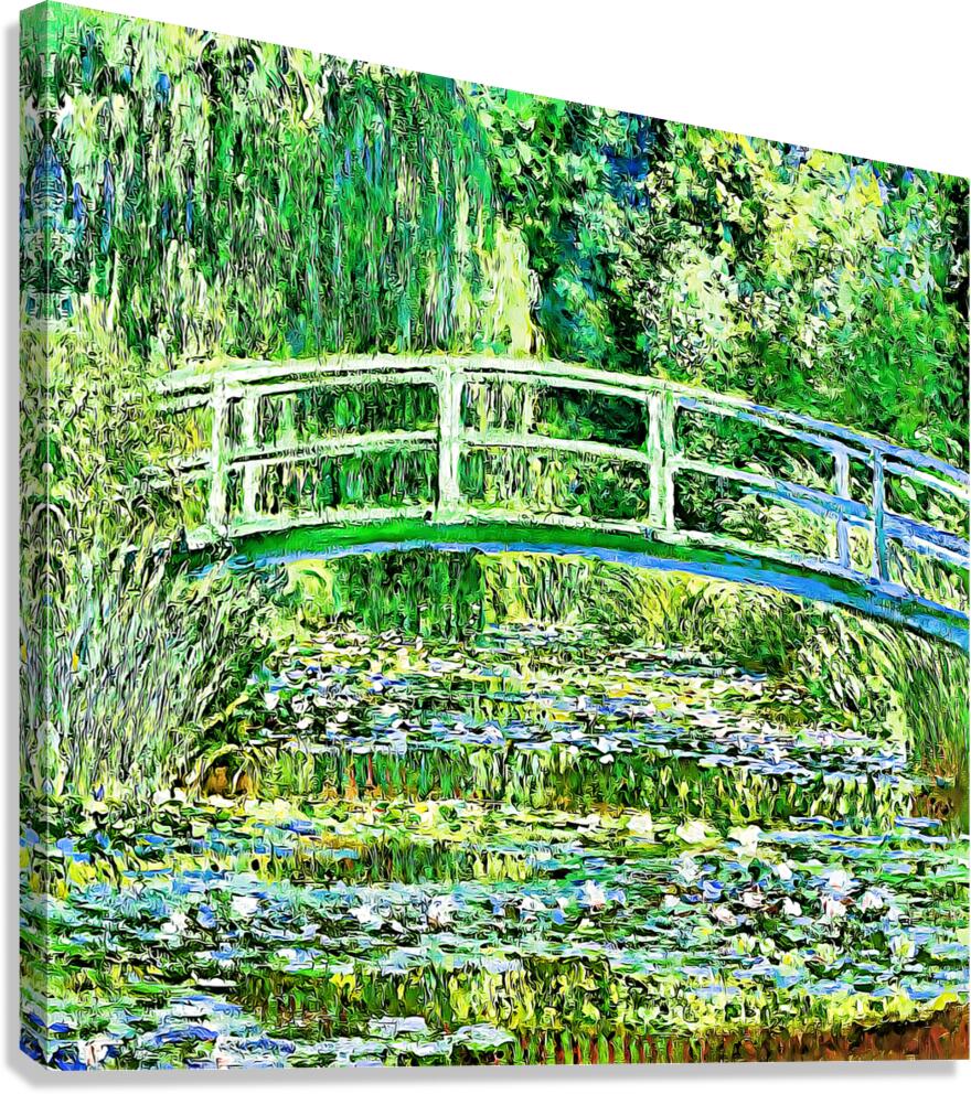 Water Lilies and Japanese Bridge 1897 1899 dig.jp  Canvas Print