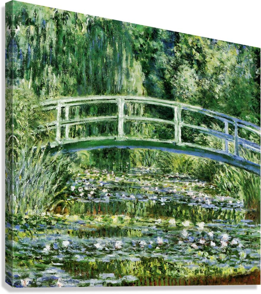 Water Lilies and Japanese Bridge 1897 1899  Canvas Print
