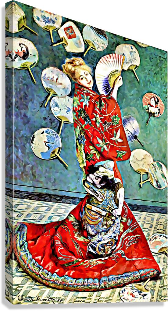 Madame Monet en costume japonais 1876 dig  Canvas Print