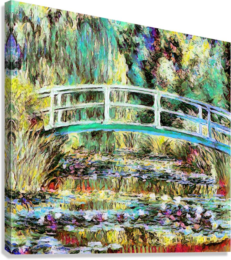 Water Lilies and Japanese Bridge 1897 1899 oil.jp  Canvas Print