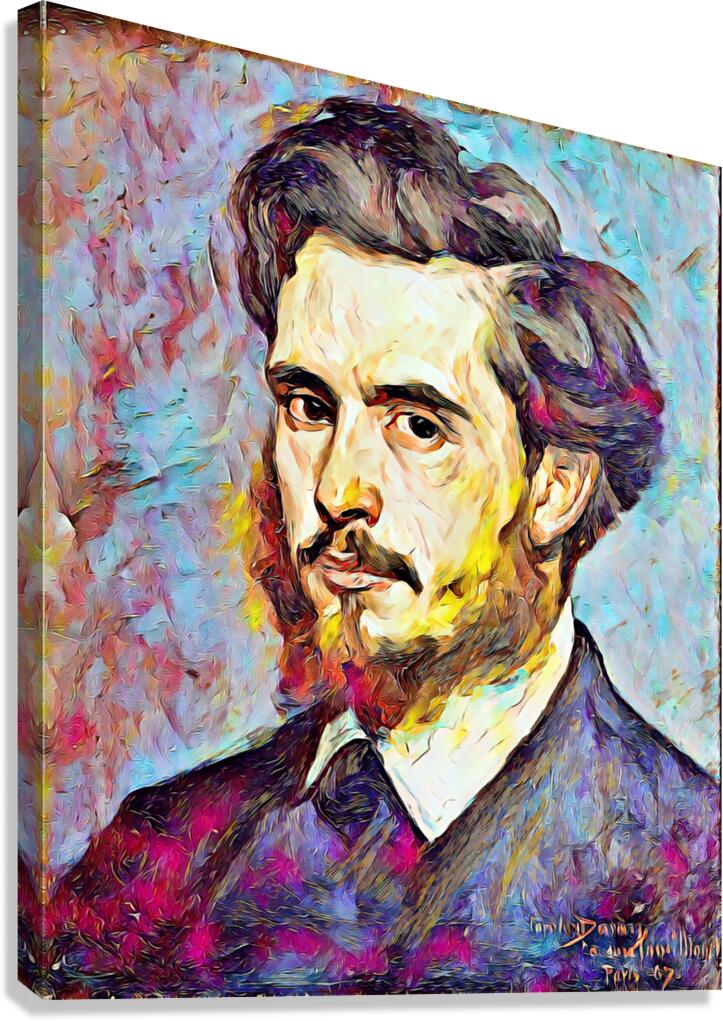 Carolus Duran Portrait de Claude Monet oil  Canvas Print